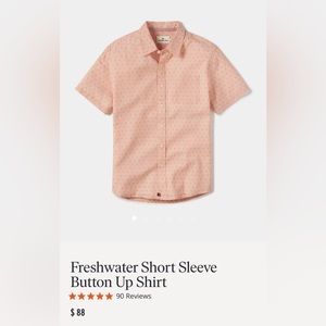 All cotton freshwater button-up shirt